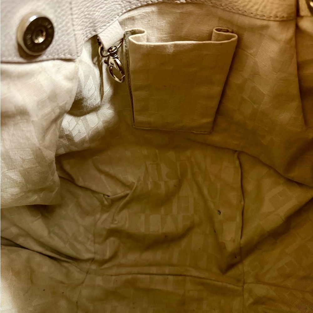 Furla Snake & Croc-Embossed Leather Slouchy Hobo Shoulder Bag — Neutral/Cream - Picture 8 of 12
